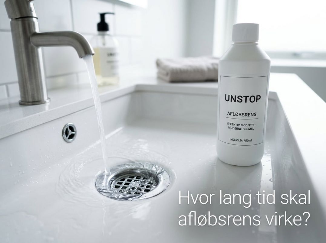 Hvor lang tid skal afløbsrens virke