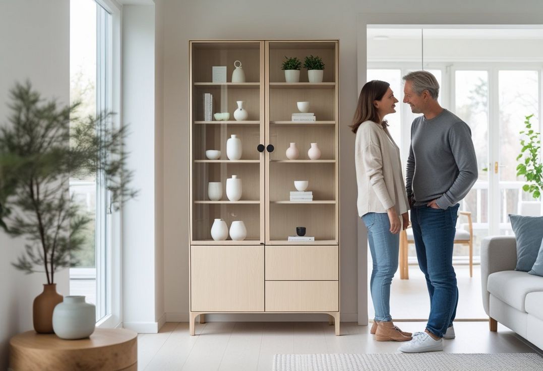 Sådan vælger du det perfekte vitrineskab i smalt design til dit hjem