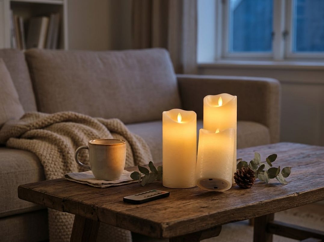 Skab hygge i hjemmet med LED bloklys med timer